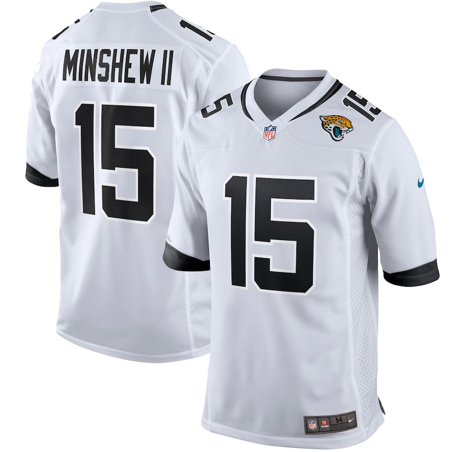 Men Jacksonville Jaguars #15 Gardner Minshew II Nike White Game Player NFL Jersey